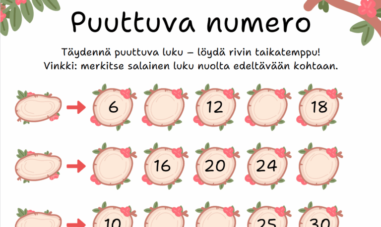 Tulostettavaa numerotaikuutta ja päättelytehtävä lapsille – osaatko ratkaista arvoitukset?